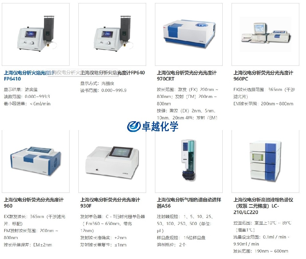 上海上分|上海仪电分析仪器有限公司 最新报价单20250205